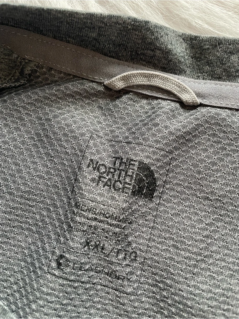 The North Face gray t shirt flashdry mesh back short sleeve men’s XXL tee logo